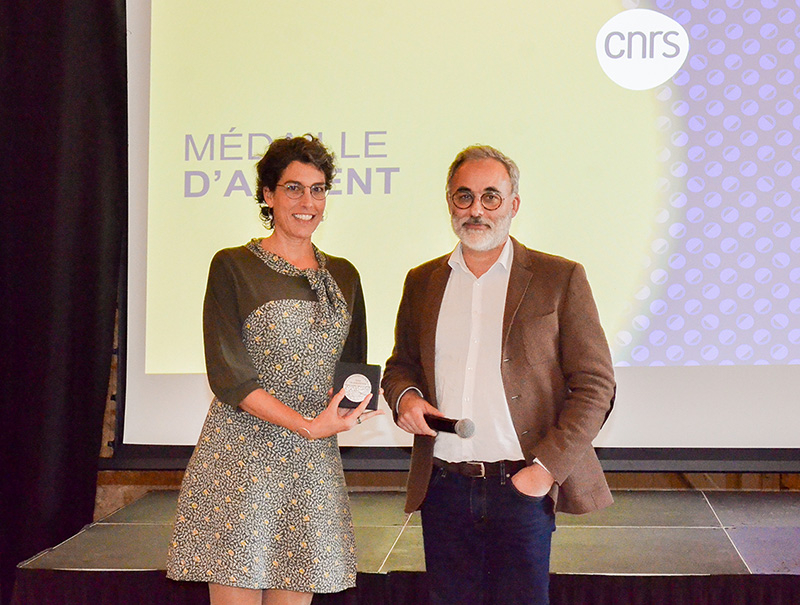 Anne Charmantier et Stéphane Blanc, directeur de CNRS Ecologie & Environnement