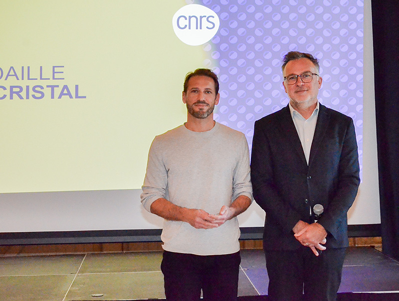 Dimitri Dubois et Patrick Pintus, directeur adjoint scientifique de CNRS Sciences humaines et sociales